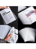 30 Pack Clear Plastic A4 Document File Folder Project Organiser Protector