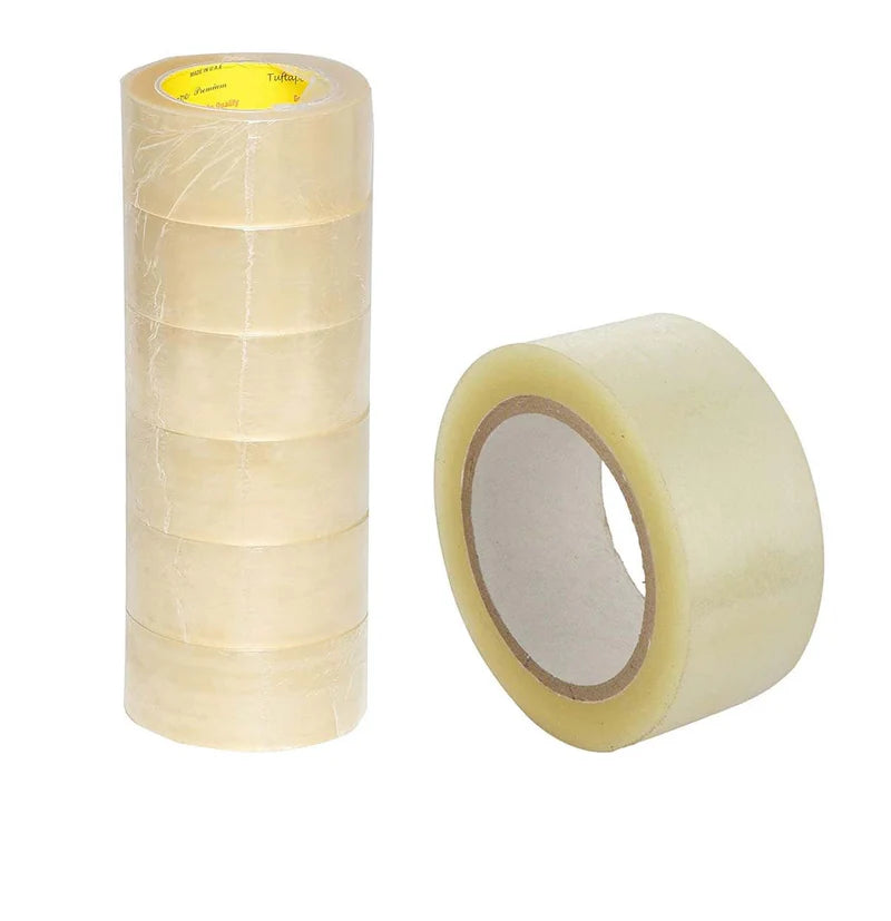 Clear Packaging Tape 2" X 100 yards ( pack of 6 rolls)