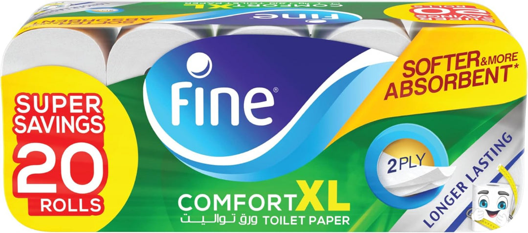Fine Toilet Tissue Comfort XL 2 Ply x 250 sheets x 20 Pcs