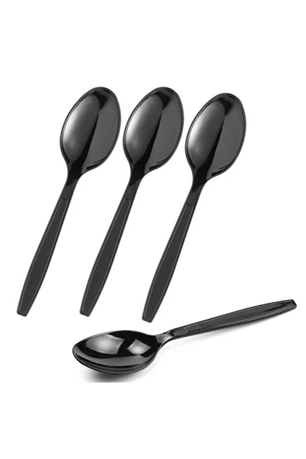 Plastic Spoon (Black Colour) 2000 pcs