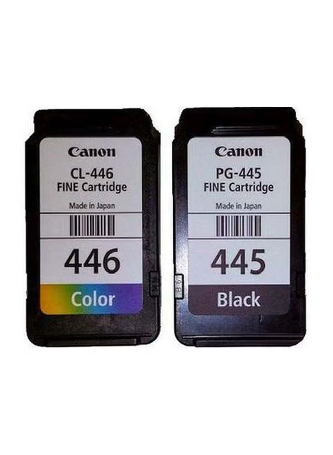 Pack of 2 Canon Pixma 445/446 Ink Cartridge Set Tri Colour & Black
