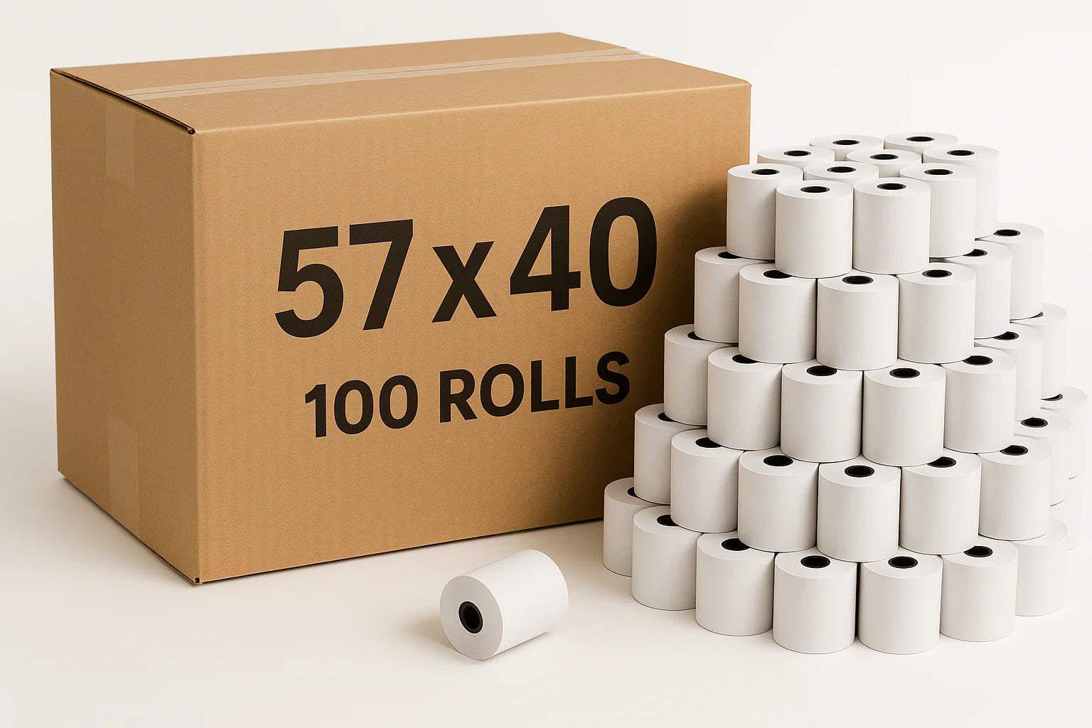 57×40mm Thermal Paper Roll – Cash Register / Credit Card Machine