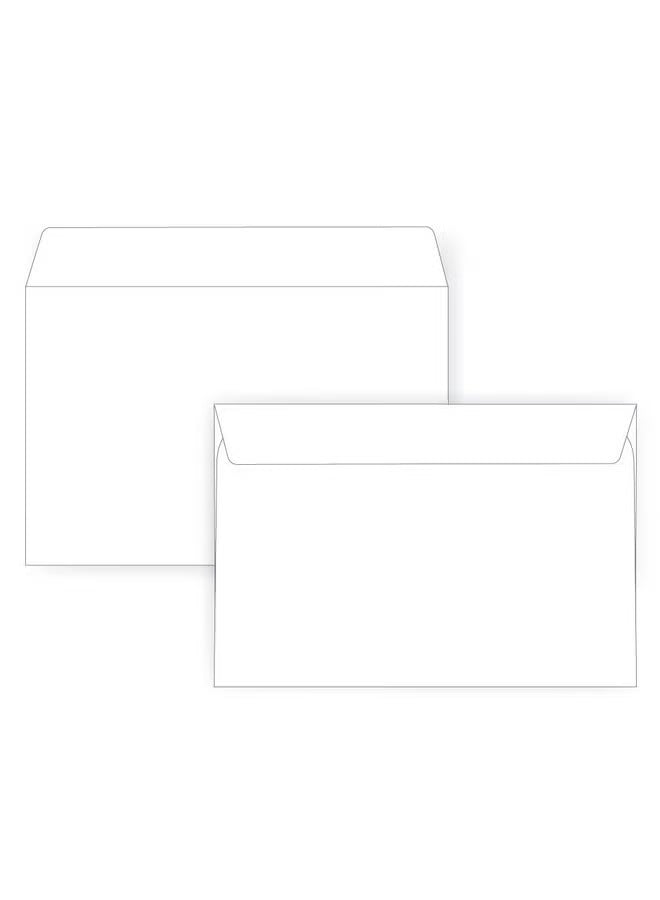 Deluxe White Envelope 9"(L) x 4" (W) ( pack of 50 pcs) , 80gsm