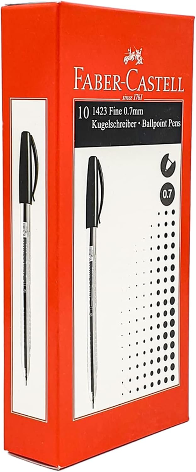 Faber-Castell Ball Pen 0.7Mm Box Of 10Pc Black