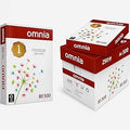 OMNIA A4 Copier Paper - 80 GSM, 500 Sheets per Ream, 5 Reams (Carton Pack)