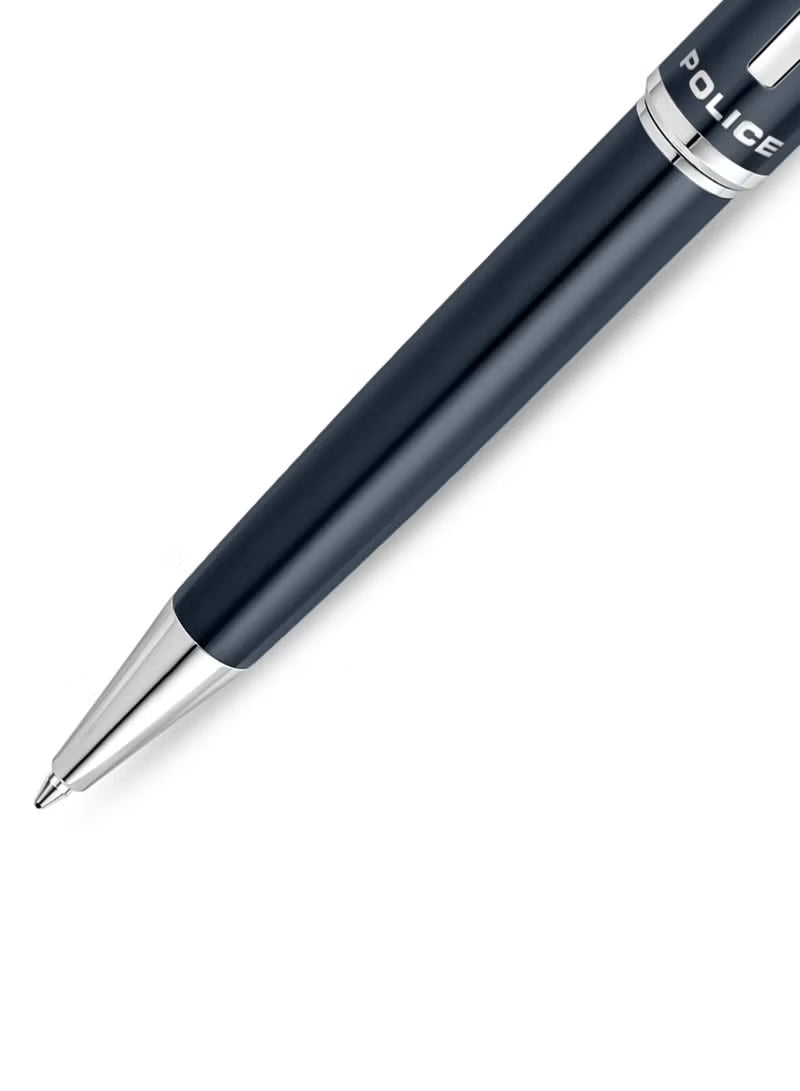 Aptos Blue Pen with Silver Trims 137mm