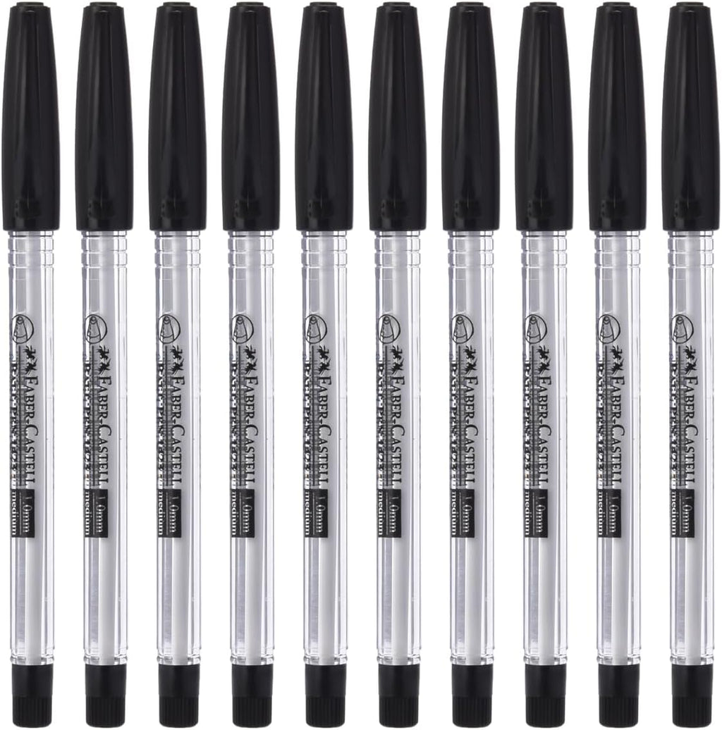 Faber-Castell Ball Pen 0.7Mm Box Of 10Pc Black