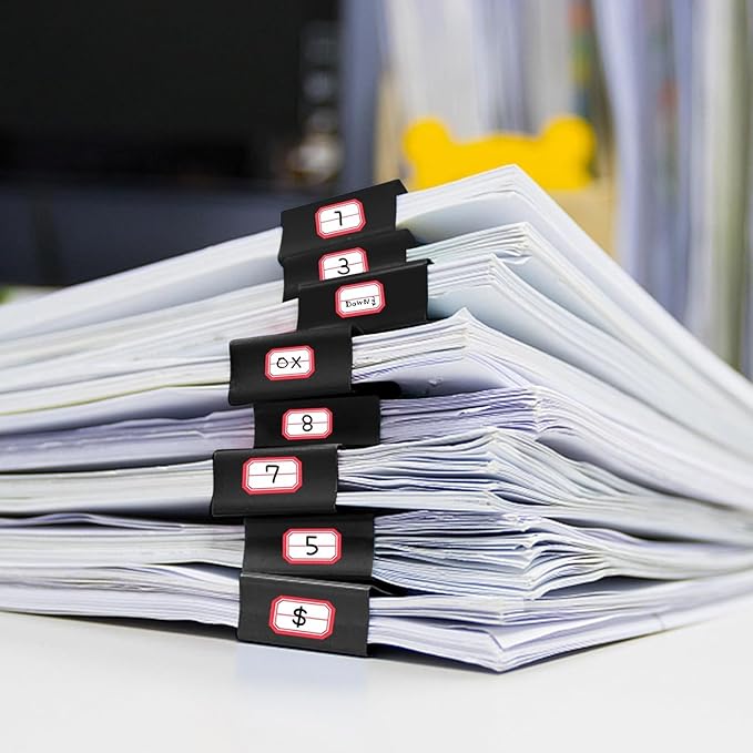 Deluxe AMT Binder Clip 32mm, Black, Box of 12 pcs