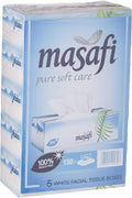 Masafi Facial Tissue White 150 sheets X 2 ply (5 boxes)