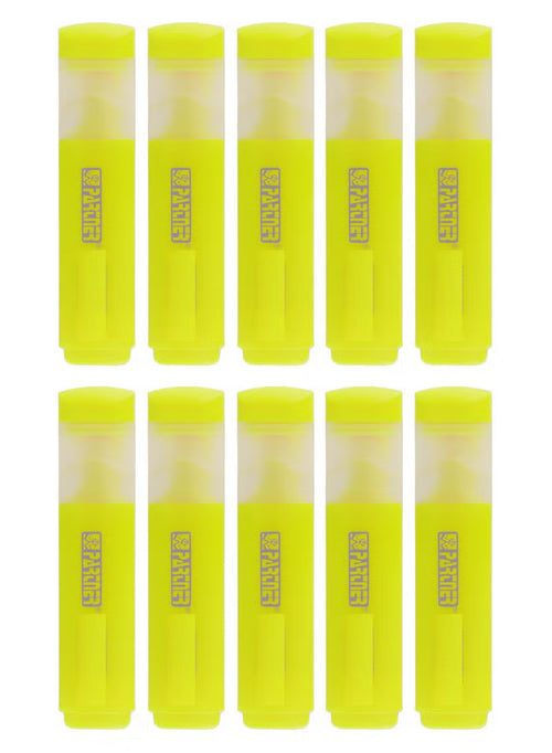 10-Piece Highlighter Set Yellow