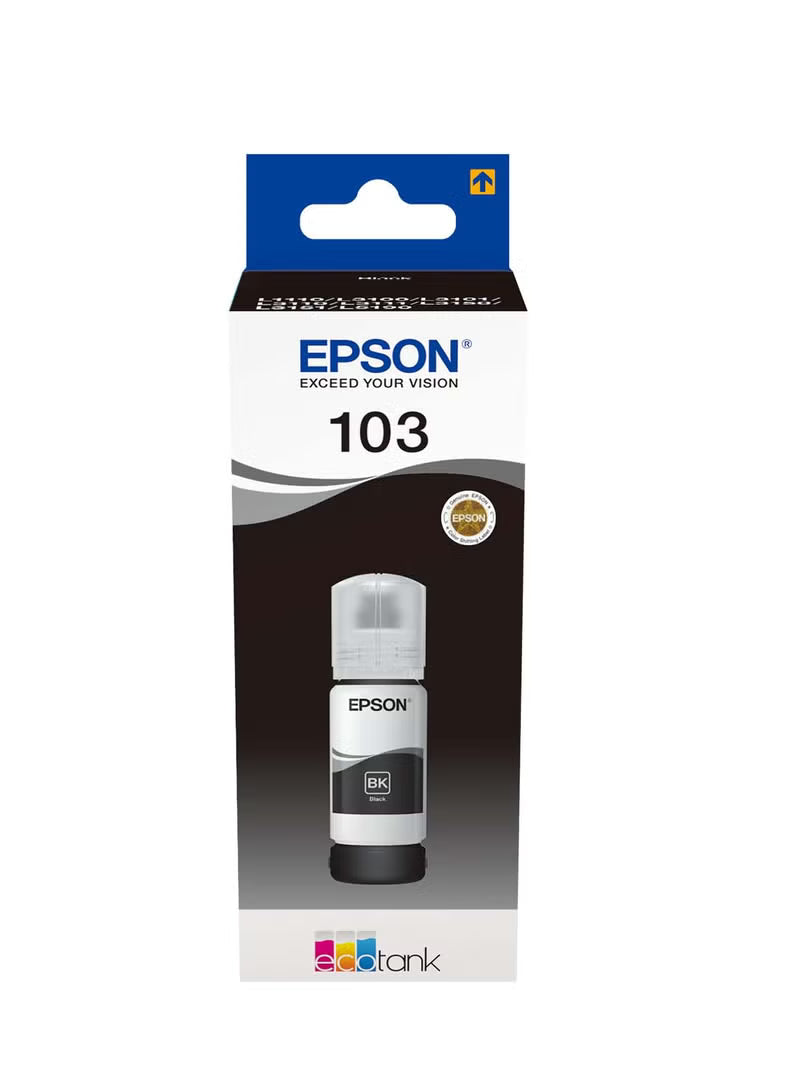 Pack of 4 Epson 103 Ink Bottle Set Black, Cyan, Yellow & Magenta