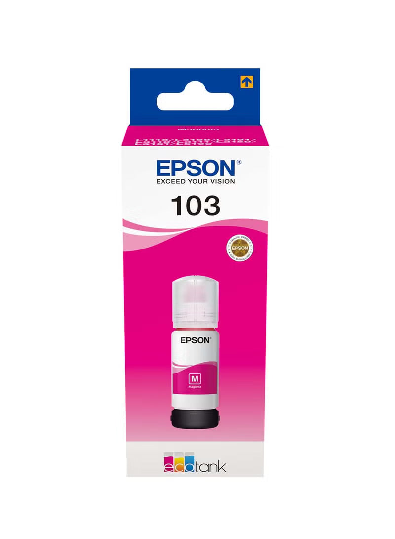 Pack of 4 Epson 103 Ink Bottle Set Black, Cyan, Yellow & Magenta