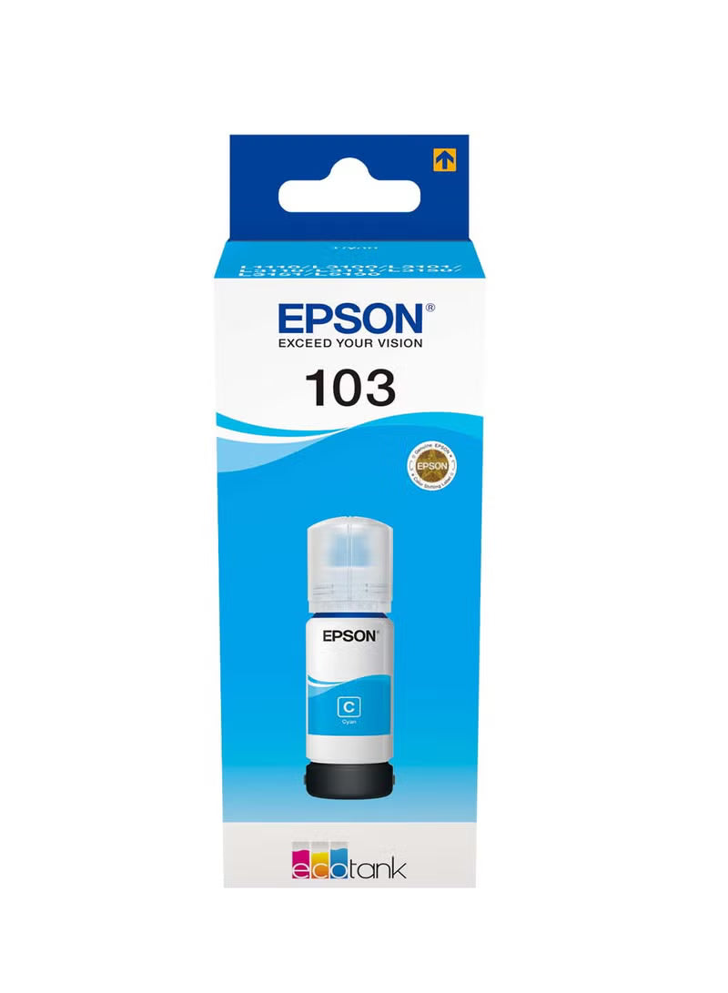 Pack of 4 Epson 103 Ink Bottle Set Black, Cyan, Yellow & Magenta