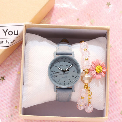 Korean Version Of The Simple Temperament Ins Wind Girl Middle School Student Girl Small Fresh Antique Forest Ladies Antique Watch