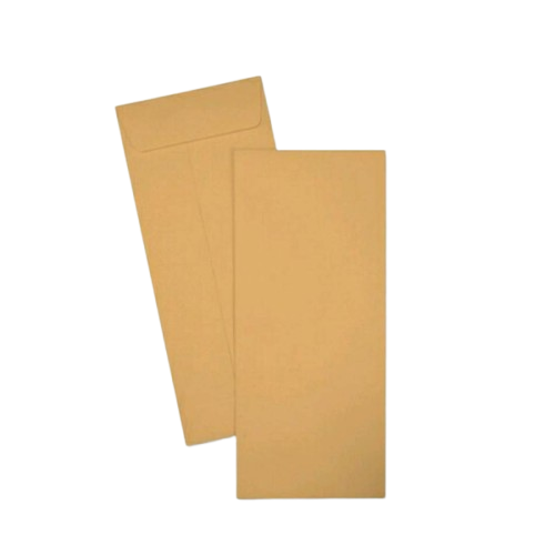 Deluxe Brown Peel & Seal Envelope 9"(L) x 4"(W), Pack of 50 pcs, 80gsm