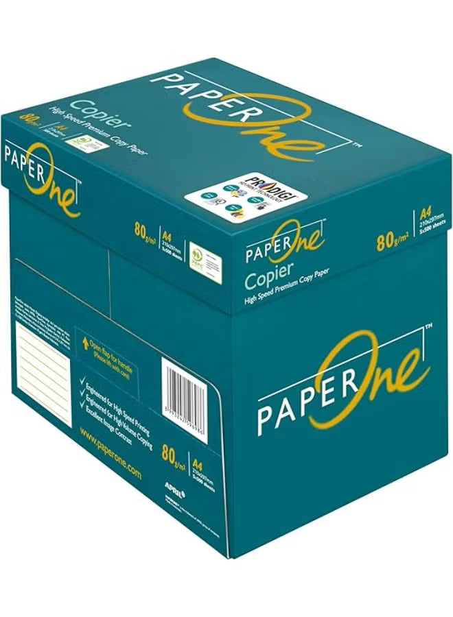 PaperOne™ Copier Premium Copy Paper, 80 GSM, A4 Size, 5 reams per Carton Box
