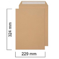 Flamingo Brown Manila Peel & Seal Envelope A4 ,80 gsm , (Pack of 50)