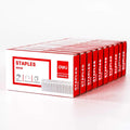 Deli 10,000 Staples, Fits 25, 40 and 60 Sheet 24/6-Small, 10 Boxes