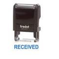 Trodat 4911 Received Stamp, Blue