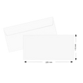 Deluxe White Envelope 9"(L) x 4" (W) ( pack of 50 pcs) , 80gsm